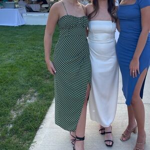 Zara Green Polka Dot Dress